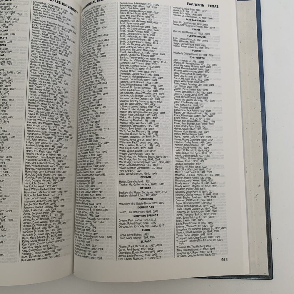 Washington And Lee University 1749-2005 Alumni Directory Hardcover LEXINGTON VA - Picture 11 of 12
